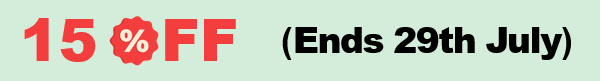 15 Percent OFF July 2026